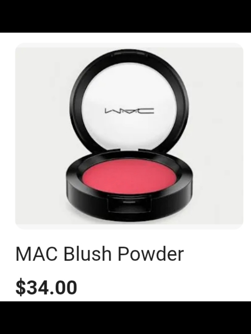 MAC Cosmetics Blush Powder - Frankly Scarlet